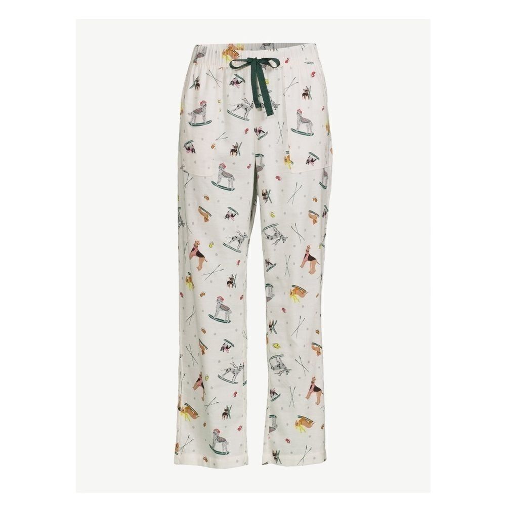 Joyspun Women's Print Flannel Sleep Pants size Medium